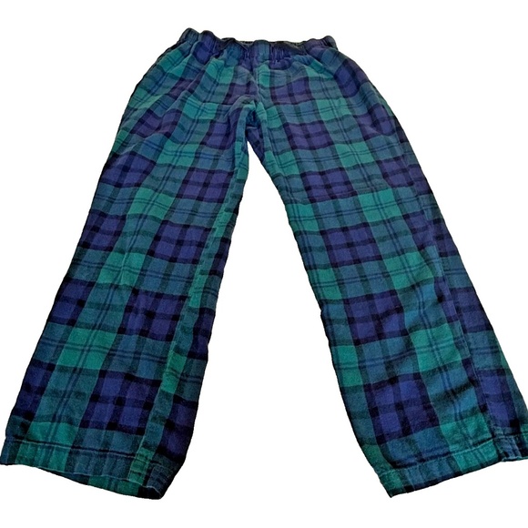 Old Navy Flannel Plaid Tartan Men's Lounge Pajama Pants; Blue/Green; Size Med - Picture 1 of 8